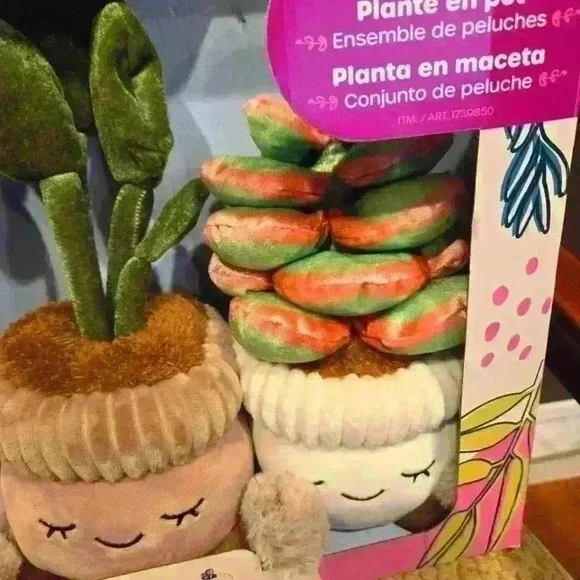 NWT Greenhouse by Russ  Plush Assorted Flower Plant Pack of 3, Size 12" - Picture 2 of 6